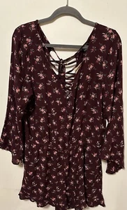 American Eagle Romper Women’s XL Floral Boho - Picture 1 of 3