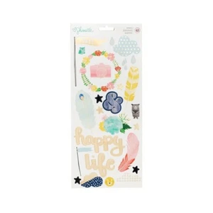 American Crafts Shimelle Little By Little - 2 Pack 6"x12" Accent Stickers. - Picture 1 of 2