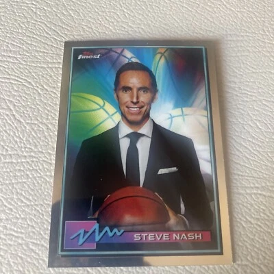 2021 Topps Finest - #38 Steve Nash - Image 1 of 2