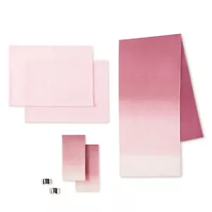 Way to Celebrate Valentine's Day Beautiful Soul Ombre Dining for Two Linens Set - Picture 1 of 10