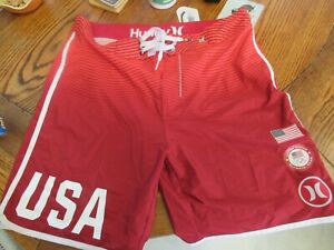Hurley USA Olympic Team Beach Volleyball Limited edition board shorts Men's 31 W