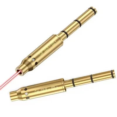 Cal .22LR Red Laser Bore Sight Cartridge Dry Fire Shooting Boresight w/Battery - Image 1 of 4