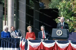 President Ronald Reagan Jimmy Carter George Bush 1985 Original 35mm Photo Slide - Picture 1 of 1