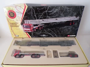 CORGI CC10302 AEC ERGO 8WHEEL PLATFORM LORRY,DOLLY & GIRDER LOAD MINT BOXED 1:50 - Picture 1 of 9