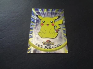 1999 Topps Pokemon TV Series 1 Silver Foil #25 Pikachu Black Logo 1st Edition ** - Picture 1 of 4