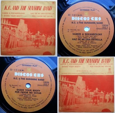 KC & THE SUNSHINE BAND PLEASE DON'T GO 1980 4-TRACKS EP UNIQ PS CHILEAN ONLY PRS - Image 1 of 4