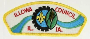 Vintage BSA Boy Scout Scouting Council Patch ILLOWA COUNCIL Illinois Indiana - Picture 1 of 2