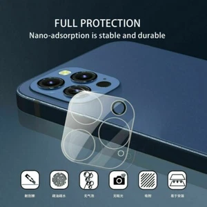 Confezione 2x Obiettivo Fotocamera Posteriore Vetro Temperato Protezione Schermo Per iPhone 12Pro - Foto 1 di 7
