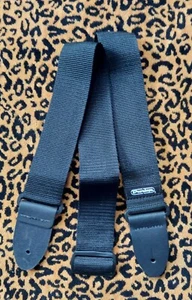 black guitar strap Dunlop poly 33 to 65 inch new - Picture 1 of 5
