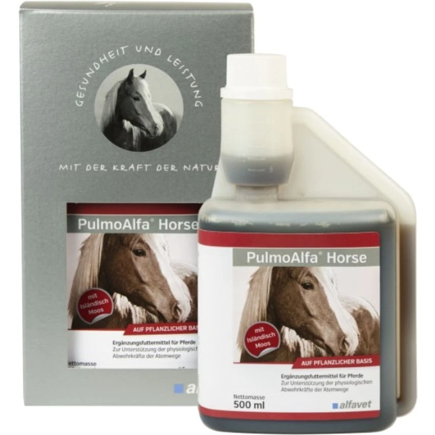 NOVACTIV alfavet PulmoAlfa® Horse 500 ml Abwehrkräfte Atemwege Pferde Fohlen Ponys