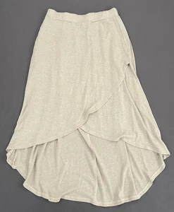Prana Tidal Wave Skirt Womens XS Tan Midi Asymmetric Hem Boho Pockets - Picture 1 of 8