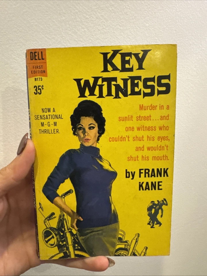 KEY WITNESS by Frank Kane (1960) Dell mystery movie paperback book 1st Foto 1 de 4