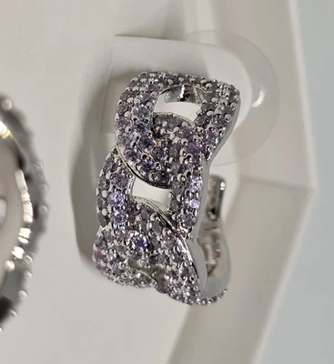 Pendientes Bomb Party OG 'Under The Stars' ER70791 topacio lavanda circonita cúbica sobre rodio Foto 1 de 4