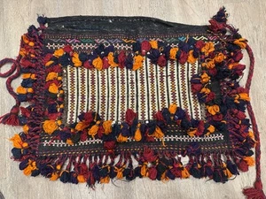 Large Hand Woven Made Afghan Horse Salt Bag Area Rug 2.4 x 1.6 Ft - Bild 1 von 3