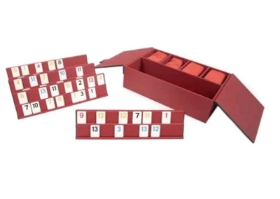 (Red) Rowan Rummikub Game Set With All Tiles, Racks Brand New  - Image 1 of 4