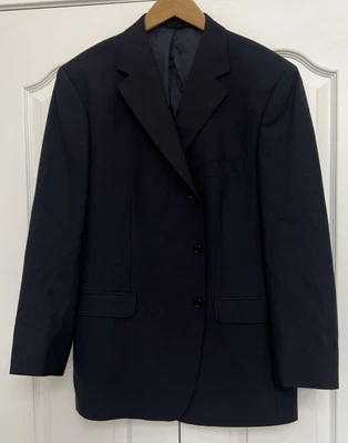 Blazer Brooks Brothers 346 para hombre 45R azul marino mezcla de lana elástico 3 botones Foto 1 de 4