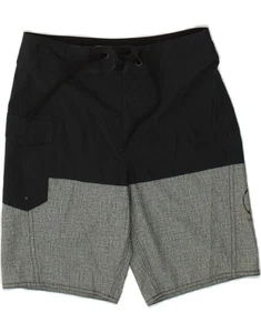 VOLCOM Boys Swimming Shorts 9-10 Years Black Colourblock BT06 - Picture 1 of 3