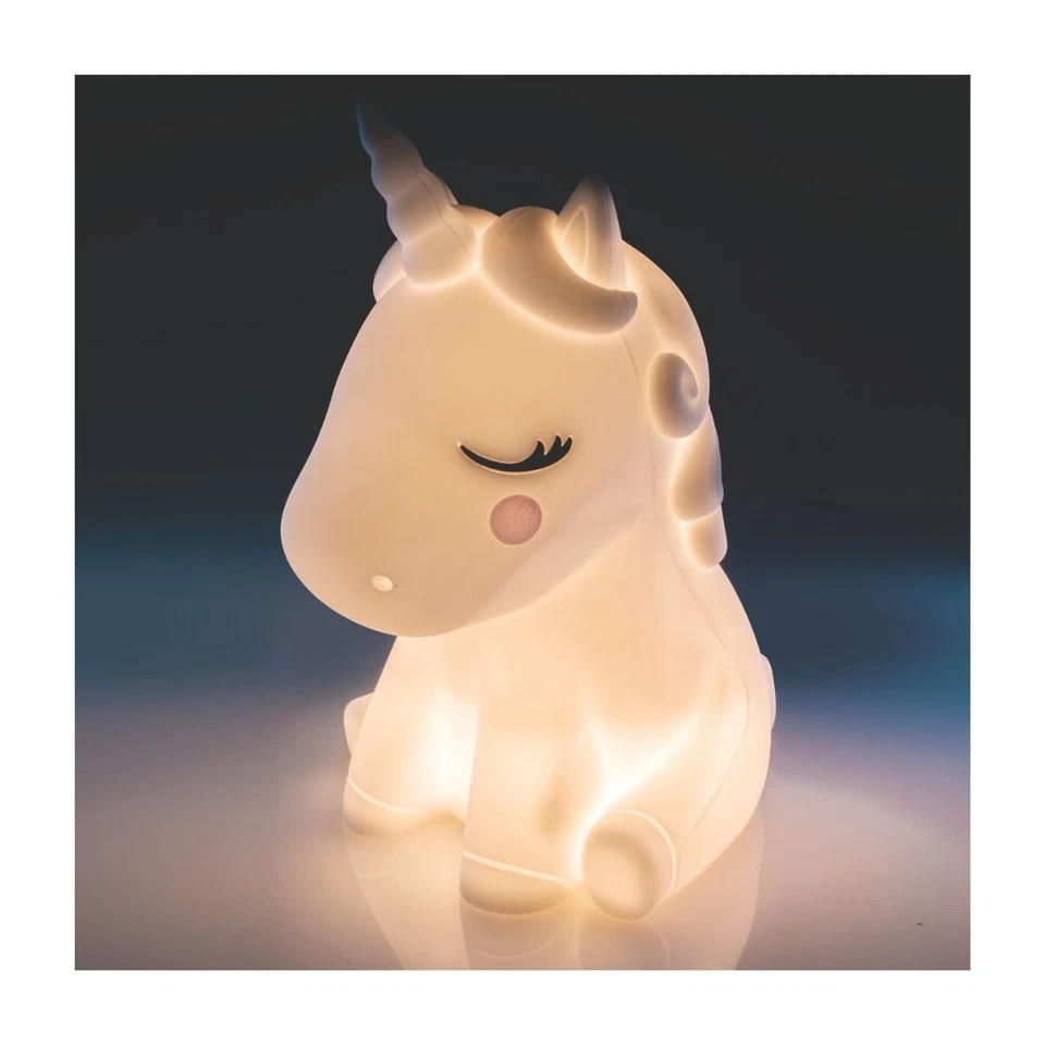 MDI Lil Dreamers Unicorn Silicone Soft Touch Rechargeable LED Night Light Lamp