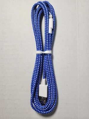 10 FT Nylon Braided Apple MFi Certified Fast Charging Cord-iPhone/iPad/AirPods  - Image 1 of 3