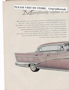Original 1958 Buick Limited 4 door hardtop two page vintage print ad - Picture 1 of 2