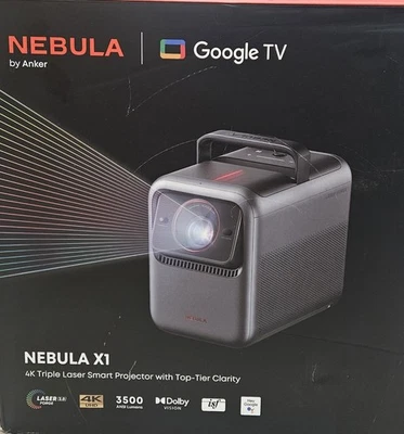 NEW NEBULA X1 Triple Laser 4K Projector, Nebulamaster, 3500 ANSI Lumens, 56000:1 - Image 1 of 4