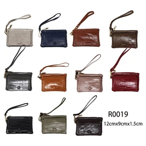 Stylish Womens Zipped Card Holder Pouch with Hand Strap Durable Everyday Wallet - Picture 1 of 29
