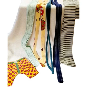 Vintage 1970's Fabric Belts Lot Of 5 Plus Handmade Fabric Potholder  - Picture 1 of 10