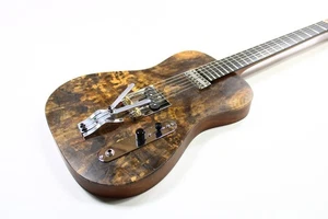 Peters T-28 spalted maple top with B/G bender Boutique handmade T-style - Picture 1 of 12