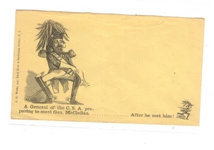 US Civil War Patriotic cover unused Wells cover #185 - Picture 1 of 1