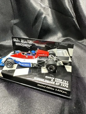 MINICHAMPS F1 MARCH FORD 761 #10 Ronnie PETERSON WINNER ITALIAN GP 1976 1/43 USA - Image 1 of 4