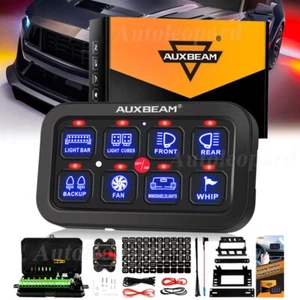 AUXBEAM 8 Gang Switch Panel LED Switch Panel Control Relay Box For Ford Mustang - Picture 1 of 12