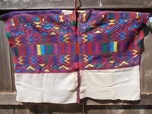 Hand Woven Guatemalan Mayan Huipil Ethnic Folk Art Nebaj Tunic Blouse Textile A - Picture 1 of 9