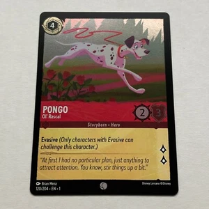 Pongo 120/204 Disney Lorcana The First Chapter Common Cold Foil Card NM - Picture 1 of 2