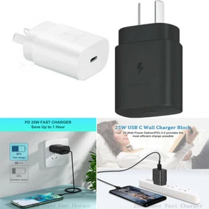 25W Fast Charger Type USB C Wall Charger For Samsung A21s A12 A22 A32 A42 A52 5G - Picture 1 of 15