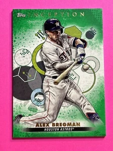 2022 Topps Inception Alex Bregman #41 Green Parallel Insert Houston Astros - Picture 1 of 2