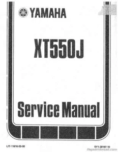 1982 Yamaha XT550 Motorcycle Service Repair Maintenance Manual - Picture 1 of 1