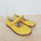 Mini Boden Girls Yellow Leather Classic Mary-Jane Flat Shoes As new Size EUR 31