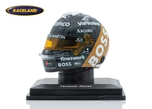 Helm Aston Martin Aramco F1 GP England 2024 Fernando Alonso, Spark 1:5, 5HF164 - Bild 1 von 4