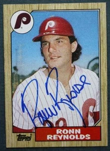 Philadelphia Phillies Ronn Reynolds Autographed signed 1987 Topps baseball card- - Picture 1 of 1