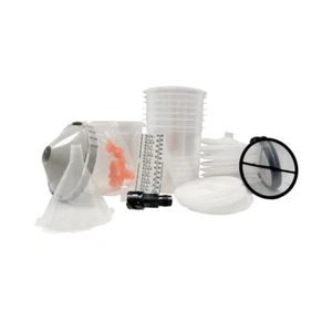 DeVilbiss DeKups Trial Kit Disposable Gravity Feed Paint Gun Cups & Lids 803130