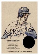#BN102 GEORGE BRETT 1977 Nickel Coin Collector Card FREE SHIPPING