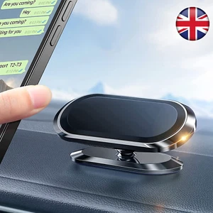 Universal Magnetic Car Mobile Phone Holder Dashboard Mount 360° Rotating - Picture 1 of 10