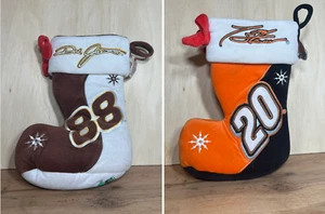 Auténtico Tony Stewart #20 & Dale Jarrett #88 Holiday Stockings Team Speed Bears - Imagen 1 de 8