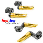 Gold BOB 1.5 inch Extended Front Rear Foot Pegs Kit For GSX 1100 Katana 19 20