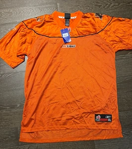 VTG NWT REEBOK XL BC LIONS ORANGE AUTHENTIC CFL LICENSED FOOTBALL JERSEY NWT - Picture 1 of 10