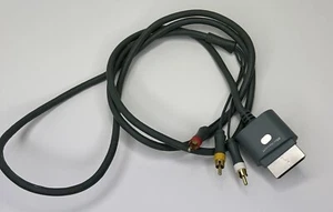 Genuine MICROSOFT Xbox 360 Component AV Cable Composite RCA OEM - Picture 1 of 2