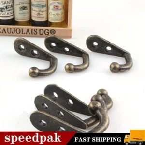 10x antichi mini ganci da parete appendiabiti cappello chiave vestiti borse singole da parete belle - Foto 1 di 10