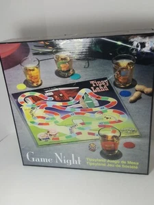 TIPSY LAND GAME NIGHT TRINKBRETTSPIEL FÜR ERWACHSENE - INKLUSIVE 4 SCHNAPSGLÄSER - Bild 1 von 3