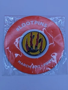 Loot Crate Enamel Pin March 2017 Primal Clawed Slash Smiley Face Freddy Krueger - Picture 1 of 3