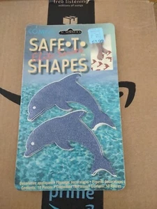 Vtg Compac Safe T Shapes Dolphins Nonslip Safety Applique Bathtub Stickers - Picture 1 of 3
